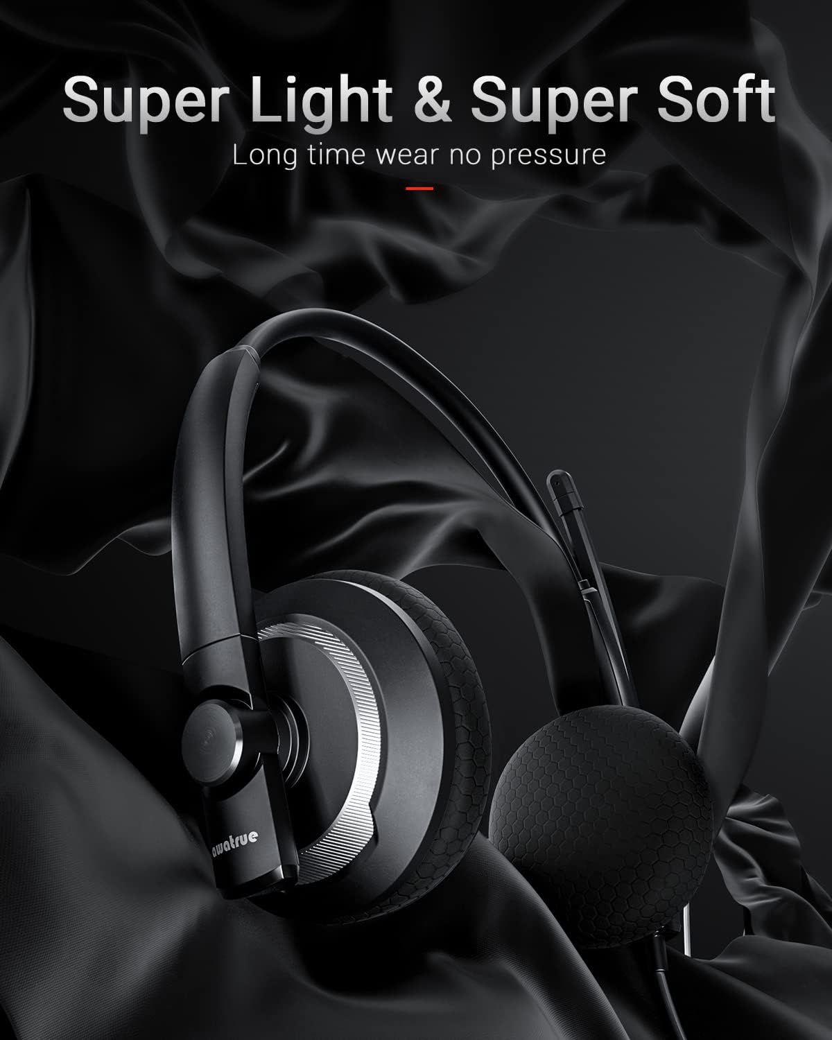 Auriculares Awatrue con cable y micrófono PC portátil