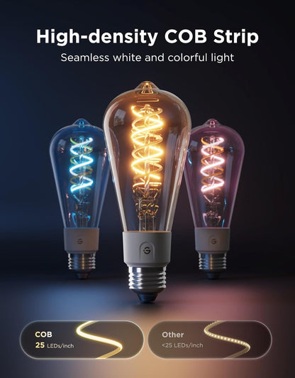 Bombillas Govee Edison, Inteligentes estilo vintage, RGB Compatible Alexa.