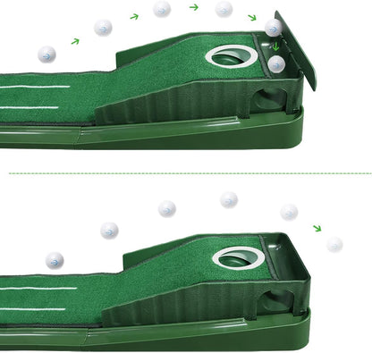 Juego de putting golf para interiores, 2,2 mts, Simulación pasto real (USADO)