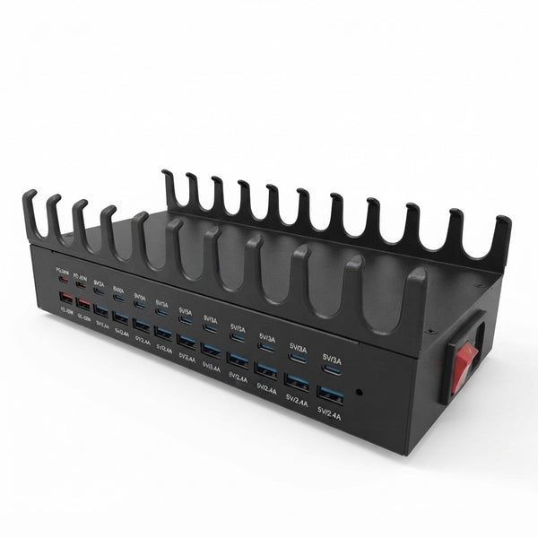 Estación de carga USB 380W 24 Puertos múltiples dispositivos