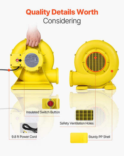 Soplador De Inflable De 680 W Y 750 W VEVOR (USADO)