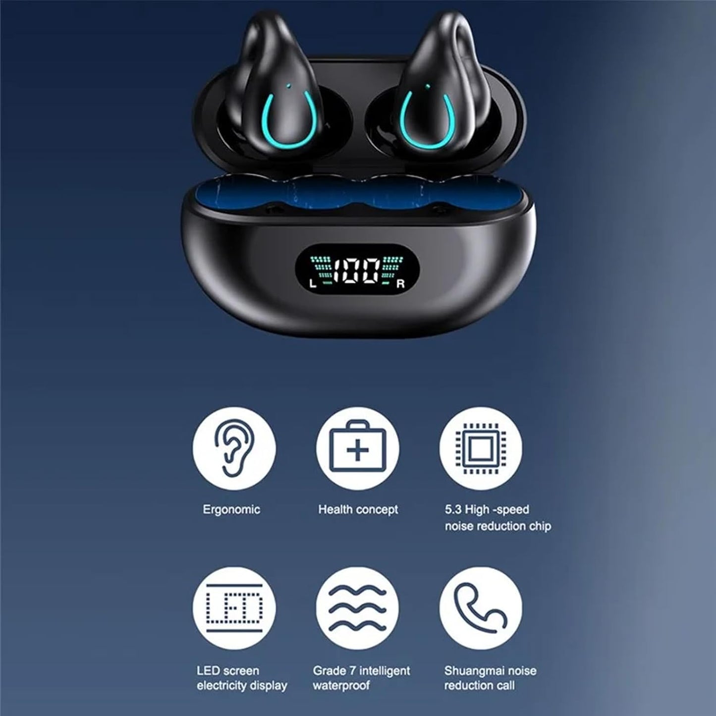 YYK-Q71 Auriculares de conducción ósea con clip (USADO)