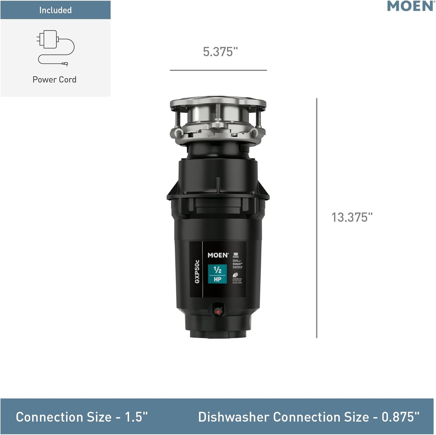 Moen GXP50C GX Pro Series 1/2 HP Eliminación de residuos