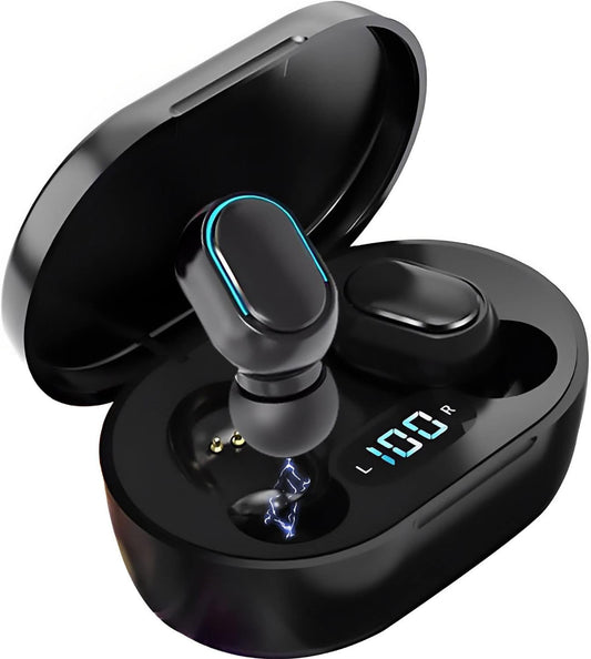 Auriculares Bluetooth inalámbricos, intraurales, pantalla tactil.