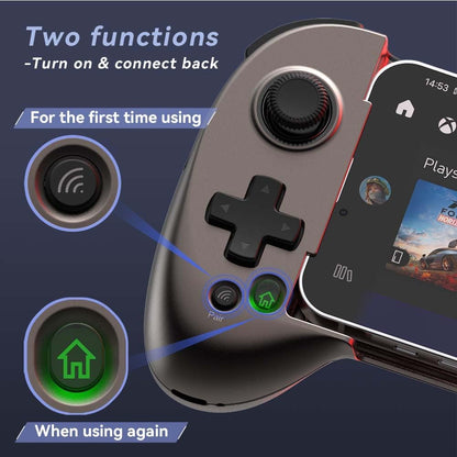 Mando de juegos móvil ShanWan, para iOS y Android, inalámbrico BT.
