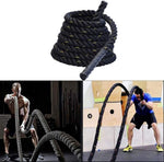 Cuerda Battle Rope Crossfit Fitness 9 m negra marca OUTROAD