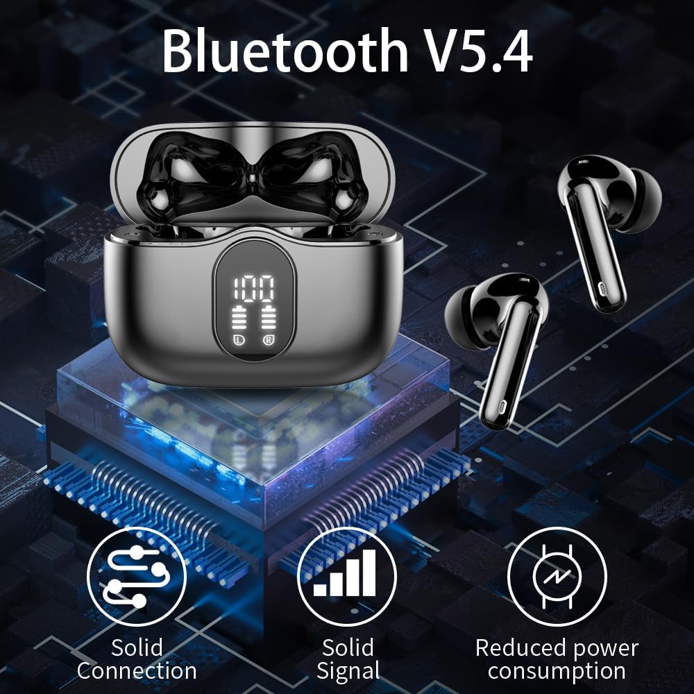 Auriculares Inalámbricos Btootos A90 Bluetooth negro