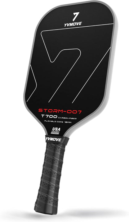 Pala de Pickleball con superficie de fibra de carbono, YVmove T700.
