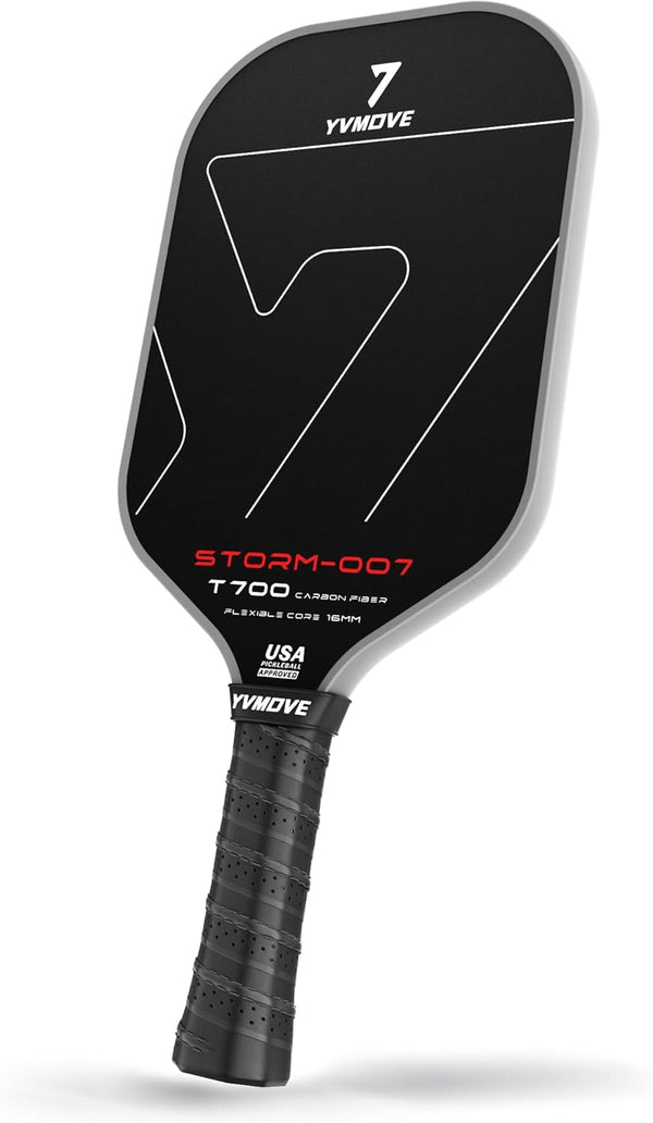 Pala de Pickleball con superficie de fibra de carbono, YVmove T700.
