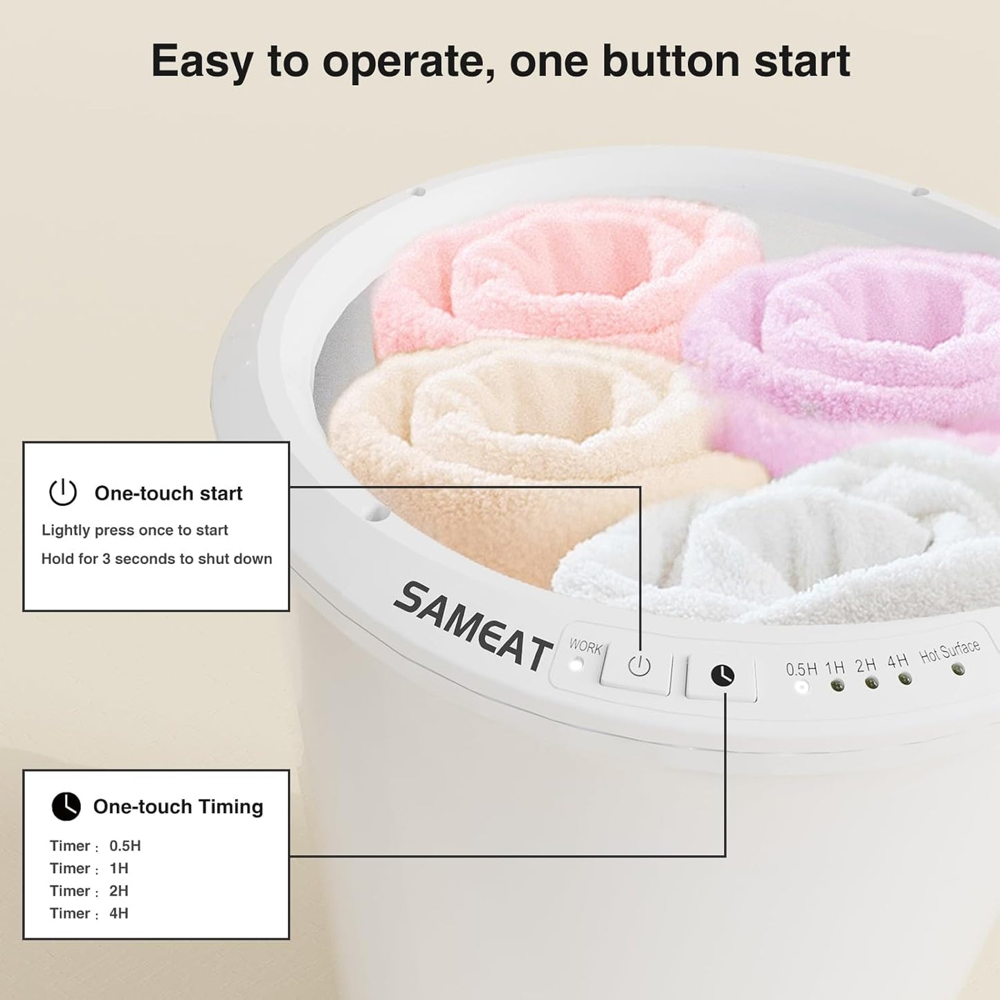 SAMEAT Calentadores de toallas con calefacción para baño.