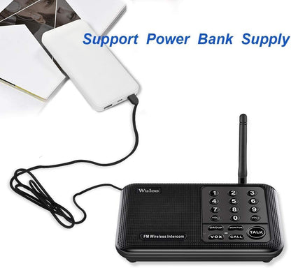 Wuloo Intercomunicadores inalámbricos para el hogar 2 PACK