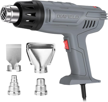 Pistola de calor rapido de 1850 W, contra sobrecarga DIAFIELD