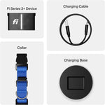 Collar inteligente para perros con GPS-AI, FI Series 3+, Talla XL, Azul.