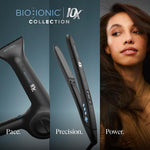Plancha para cabello con placas vibratorias sónicas de 1", reduce el Frizz.