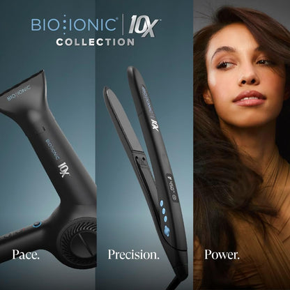 Plancha para cabello con placas vibratorias sónicas de 1", reduce el Frizz.