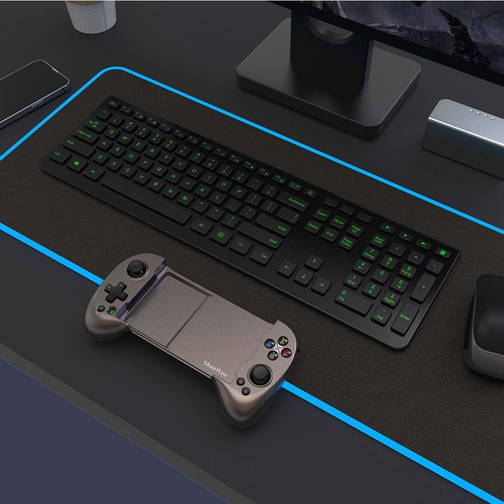 Mando de juegos móvil ShanWan, para iOS y Android, inalámbrico BT.