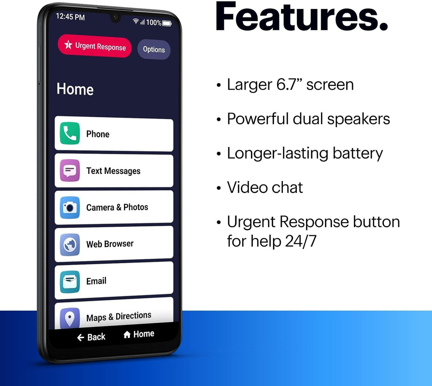 Smartphone para personas mayores Lively Jitterbug Smart4 (CAJA ABIERTA)
