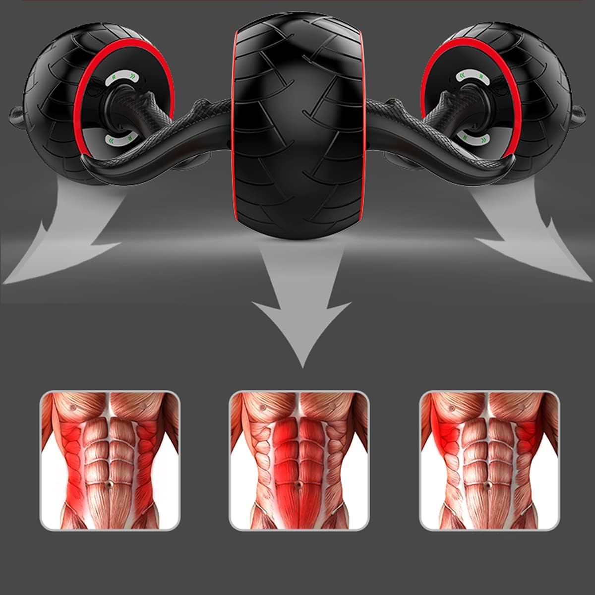 TOSAMC Rueda abdominal de alta calidad para entrenamiento.