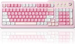 Teclado Inalámbrico Con Botón Multimedia Triple Modo Aula F3099