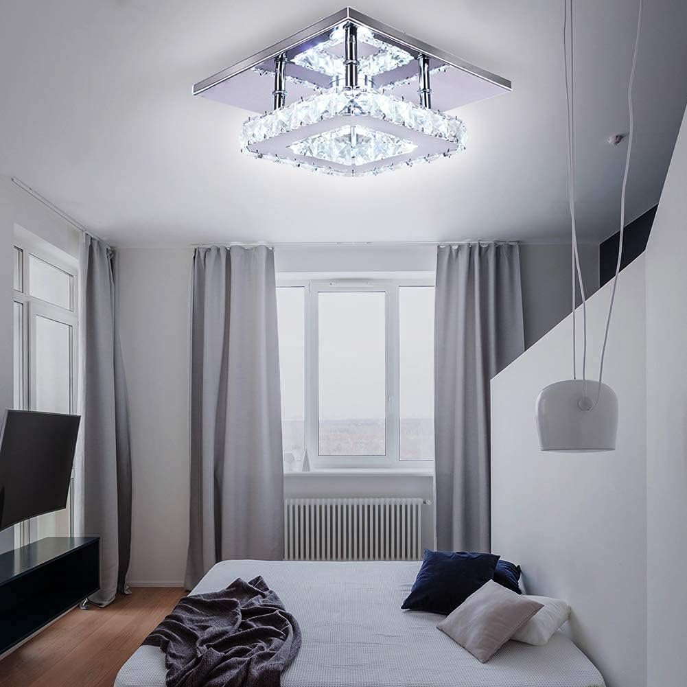 Lámpara de techo colgante moderna de cristal 20cm