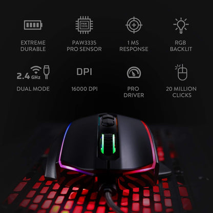 Redragon M686 - Mouse Inalámbrico Para Juegos.