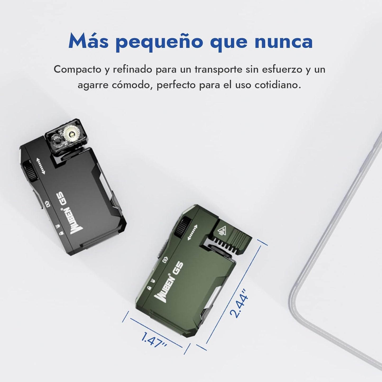 WUBEN G5 Linterna Led Recargable 400 Lumens RGB