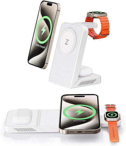 Estacion Carga Wireless Magnetica Multi Dispositivos Qi