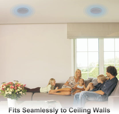 Altavoces empotrables para techo o pared, Herdio HSC-628, de 6.5".