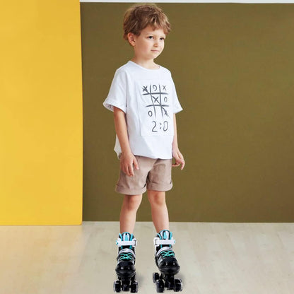 Patines ajustables Sowume, con ruedas que brillan, 10-13 USA.