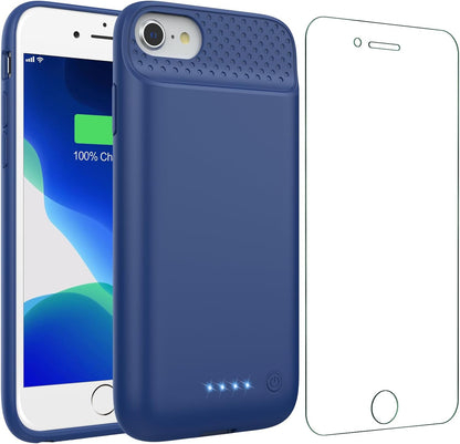 Carcasa Bateria 7000 mAh iPhone 6/7/8/SE Azul