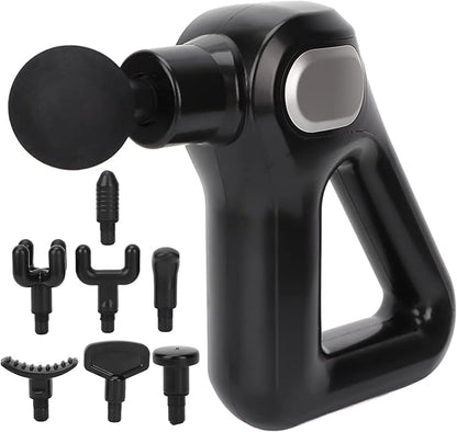 Pistola de masaje muscular DENX DX1716 alta potencia 8 cabezales
