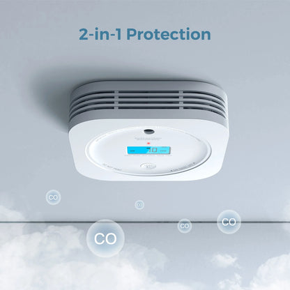Detector combinado de humo y monóxido de carbono interconectado AEGISLINK