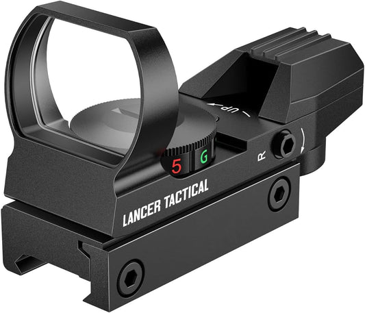 Mira telescópica táctica multiretícula airsoft punto rojo y verde