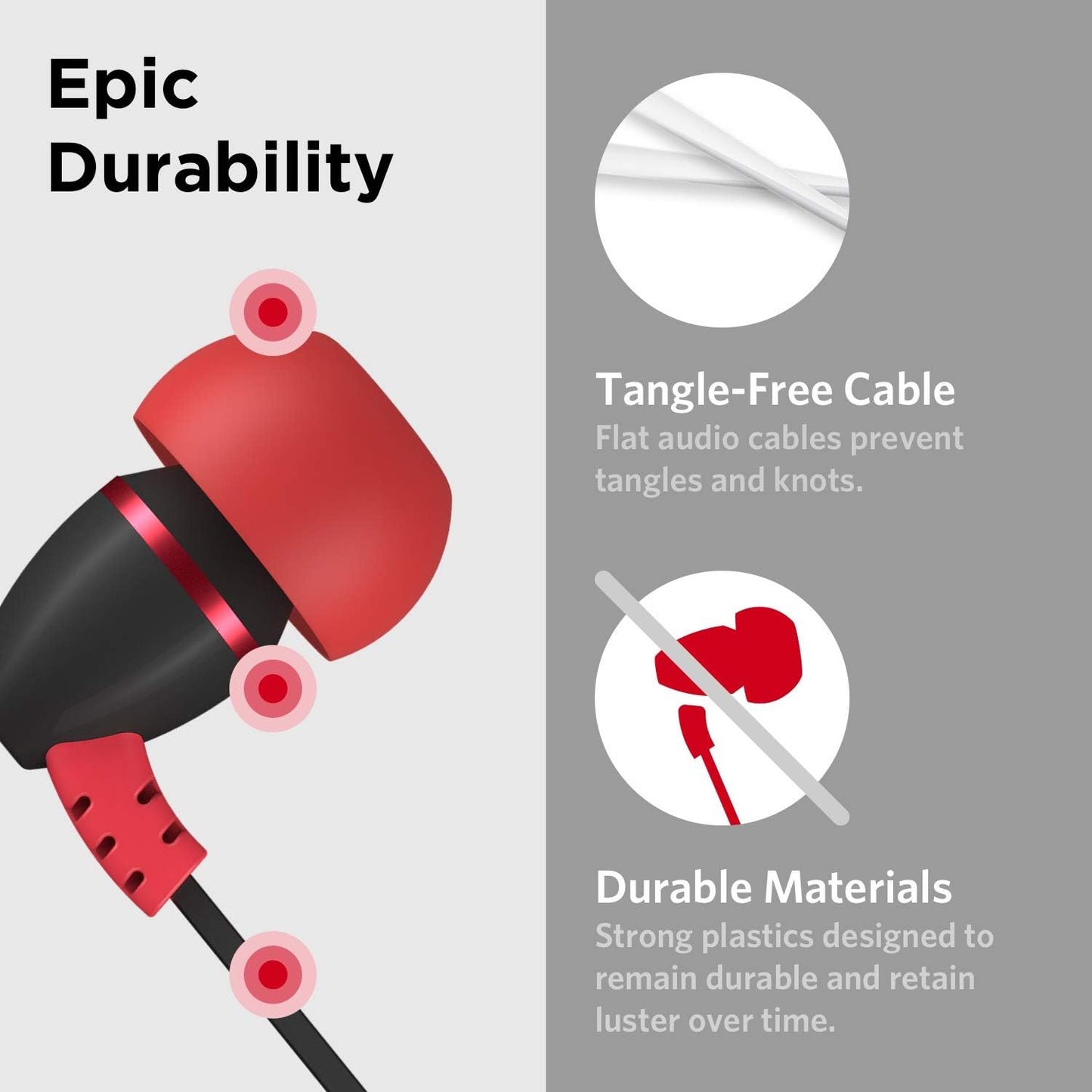 Auriculares intrauditivos, micrófono y volumen limitado para niños.