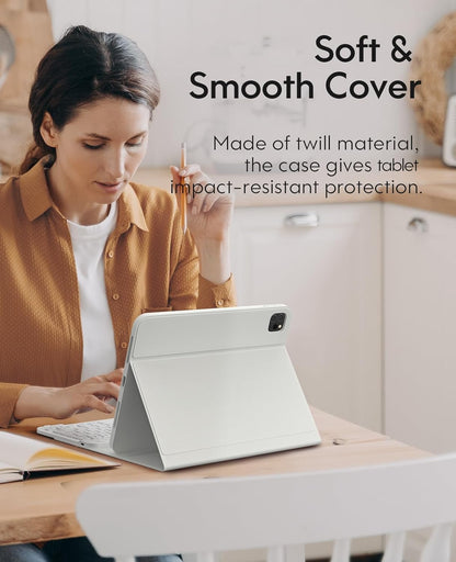 Teclado iPad PRO CHESONA Bluetooth Funda Desmontable 11" M4 2024