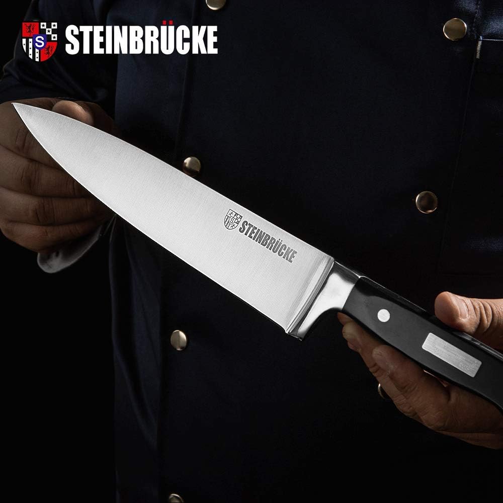 STEINBRÜCKE, Cuchillo de chef, acero inoxidable alemán.(DETALLE)
