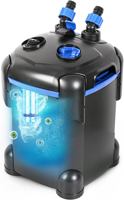 AMOSIJOY Filtro Externo Ultra Silencioso Para Acuarios.