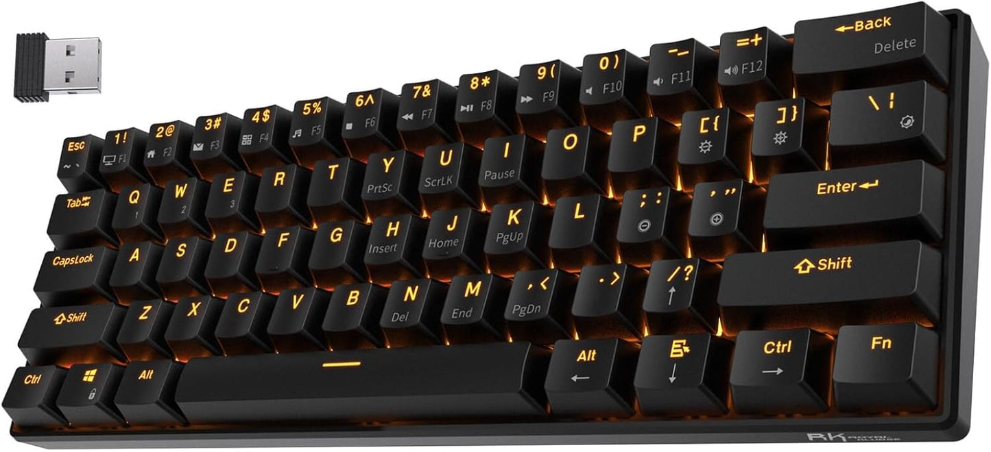 RK ROYAL KLUDGE RK61 Teclado mecánico inalámbrico.
