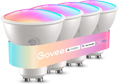 Bombillas inteligentes GU10 Govee, compatibles con Matter, Alexa, Google.
