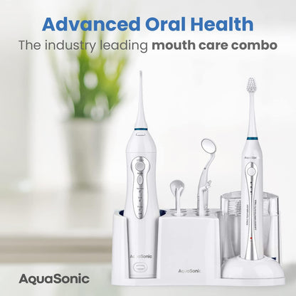 Centro Dental Cepillo de dientes recargable y hilo dental inteligente AquaSonic