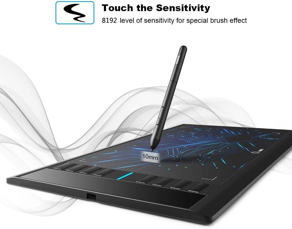 Tablet gráfica con lápiz capacitivo de presión de dibujo UGEE
