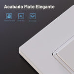 Interruptor Elegrp unipolar decorativo, 15A 120/277V, con placa de pared.
