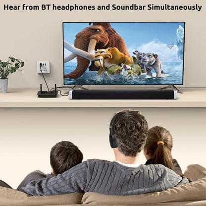 Transmisor Receptor Bluetooth 5.3, adaptador de audio, ent/sal RCA