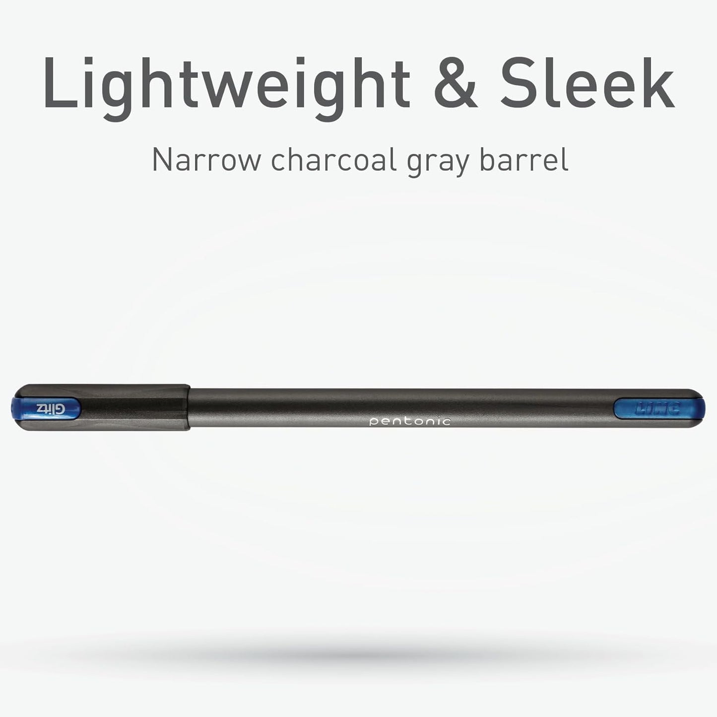 Bolígrafos de gel con purpurina, 10 Colores,Punta 1.0mm, Esc. Suave.