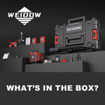 Nivel láser Weiddw, 16 líneas, trípode, 4 x 360, 4D vertical y horizontal (USADO)