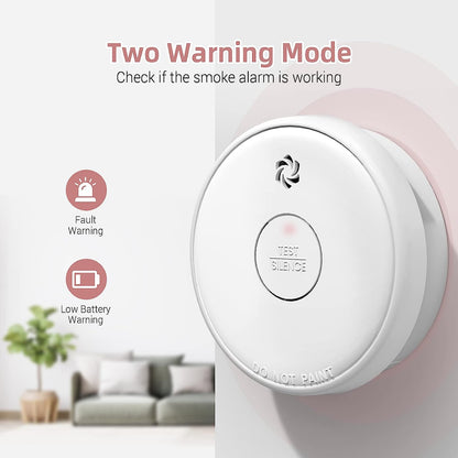 Alarmas de incendio Detectores de humo Batería Fotoeléctrica