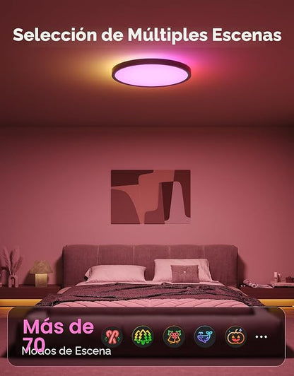 Plafón Inteligente Govee RGBIC LED 12 Pulg 2400LM WiFi