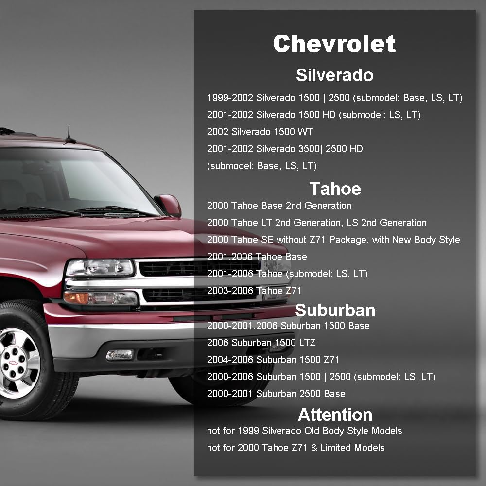 Faros delanteros para Chevy Silverado 1500-2500, 00-06.