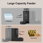 Comedero Automático para mascotas Con Dispensador Agua 1.8 Gal