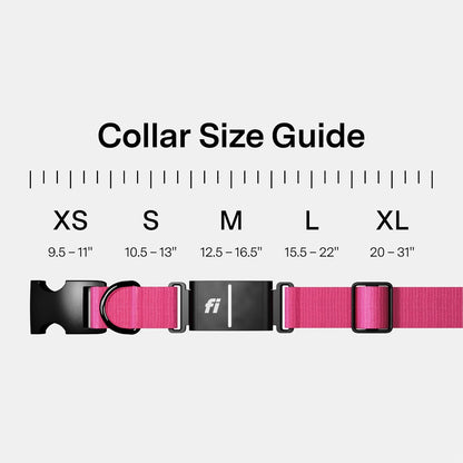 Collar inteligente para perros con GPS-AI, FI Series 3+, Talla S, Rosa.